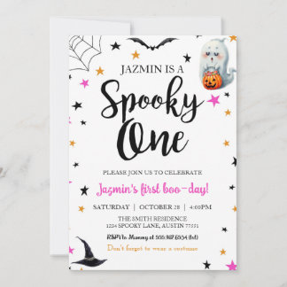 Invitation d'anniversaire Halloween pour le premie