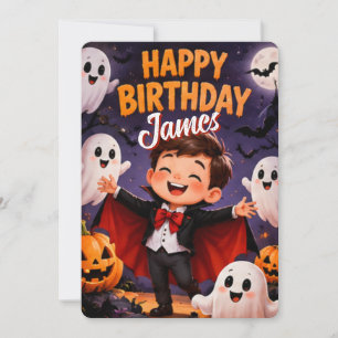 Invitation d'anniversaire Halloween pour un mignon