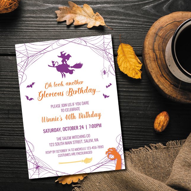 Invitation d'anniversaire Hocus Pocus (Créateur téléchargé)