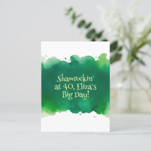 invitation d'anniversaire jour de la Saint-Patrick