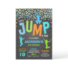 Invitation d'anniversaire Jump Jump Fête Trampolin