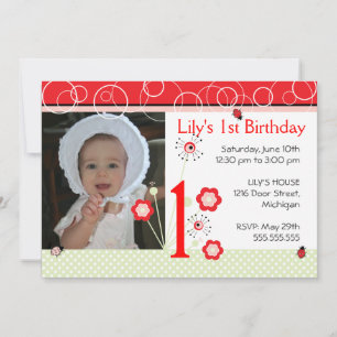 Invitation d'anniversaire - Ladybug