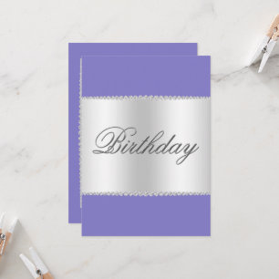 Invitation d'anniversaire Lilac, Argent et Gems