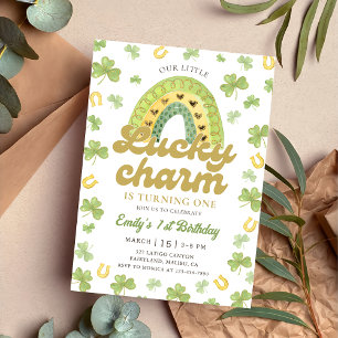 Invitation d'anniversaire Lucky Charm Rainbow Sham