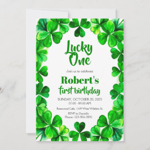 Invitation d'anniversaire Lucky One, Invitation Sh