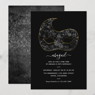 Invitation d'anniversaire Mardi Gras