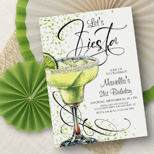 Invitation d'anniversaire Margarita Fiesta