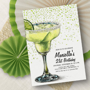 Invitation d'anniversaire Margarita Fiesta
