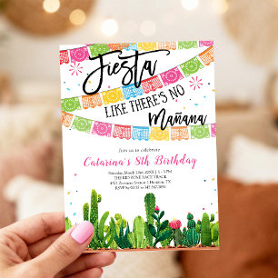 Invitation d'anniversaire mexicaine Cactus Fiesta