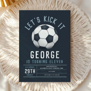 Invitation d'anniversaire moderne pour garçons ave