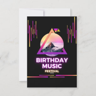 Invitation d'anniversaire musicale