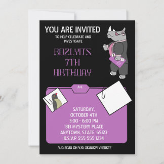 Invitation d'anniversaire mystère