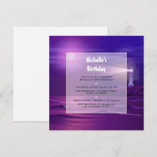Invitation d'anniversaire nautique