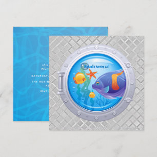 Invitation d'anniversaire nautique