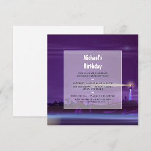 Invitation d'anniversaire nautique