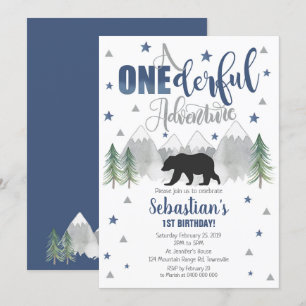 Invitation d'anniversaire Oear Onederful Adventure