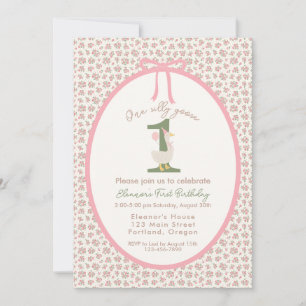 Invitation d'anniversaire "One Silly Goose"