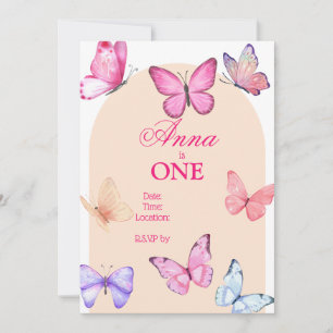 Invitation d'anniversaire papillon