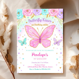Invitation d'anniversaire papillon