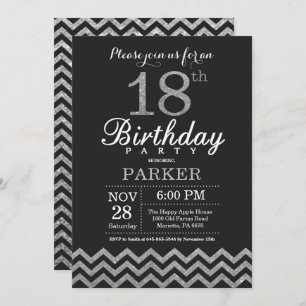 Invitation d'anniversaire Parties scintillant d'ar