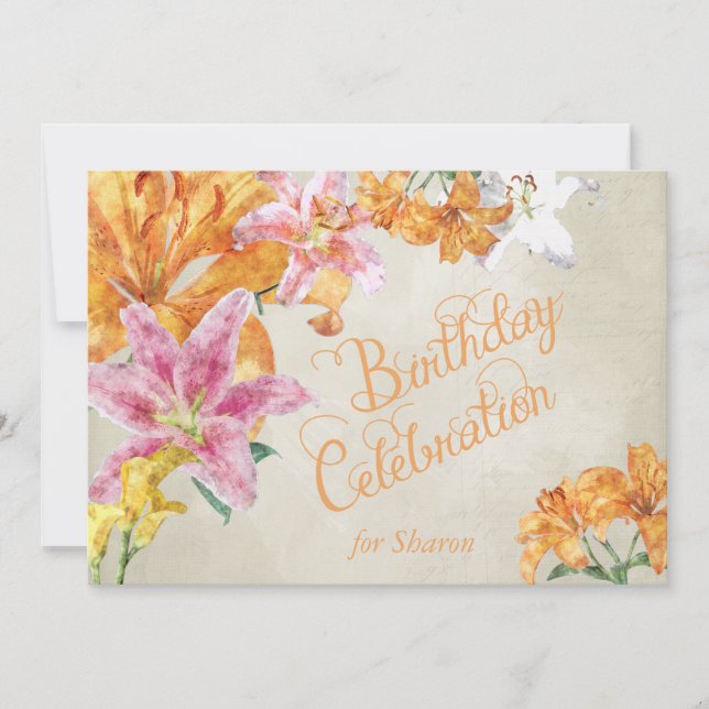 Invitation d'anniversaire personnalisé de la nage  (Devant)