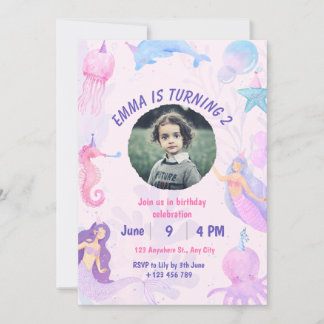 Invitation d'anniversaire personnalisée