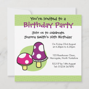 Invitation d'anniversaire personnalisée - Champign