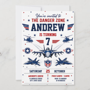 Invitation d'anniversaire personnalisée de l'armée
