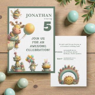 Invitation d'anniversaire personnalisée et fantais