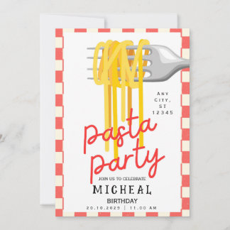Invitation d'anniversaire personnalisée pour adult