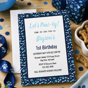 Invitation d'anniversaire personnalisée pour chien