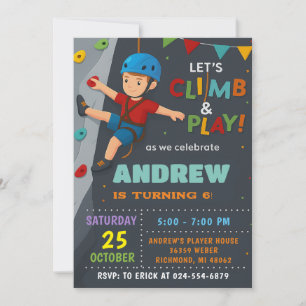 Invitation d'anniversaire personnelle pour l'escal