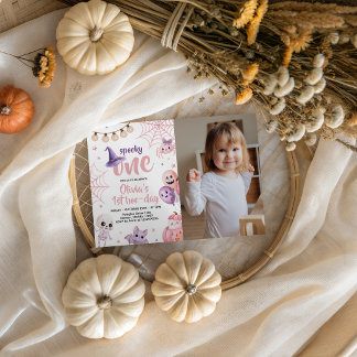 Invitation d'anniversaire photo de sorcière rose p