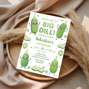 Invitation d'anniversaire Pickle Big Dill Party