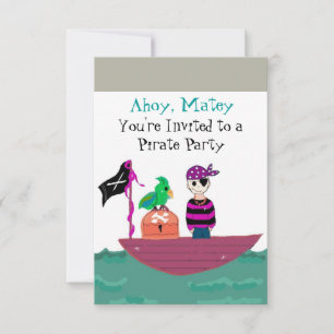 Invitation d'anniversaire pirate