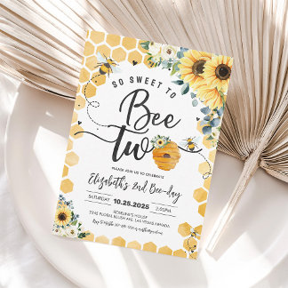 Invitation d'anniversaire pour 2 ans "So Sweet To 