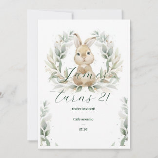 Invitation d'anniversaire pour bébé