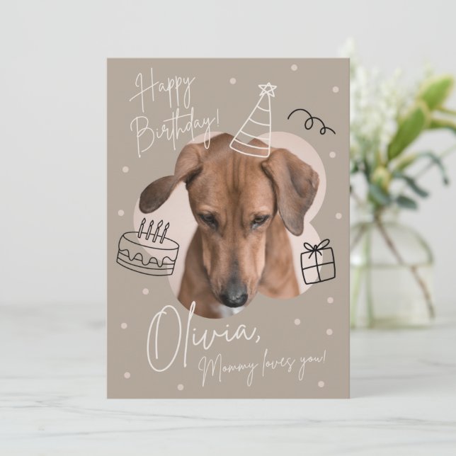 Invitation d'anniversaire pour enfants (Debout devant)