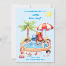 Invitation d'anniversaire pour enfants à la fête a
