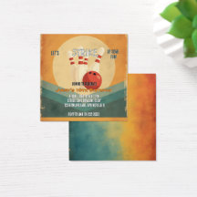 Invitation d'anniversaire pour enfants au bowling 