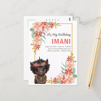 Invitation d'anniversaire pour enfants licorne mar