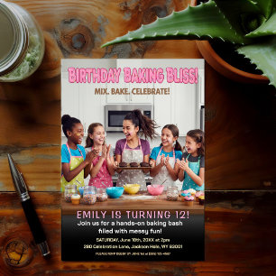 Invitation d'anniversaire pour faire des friandise