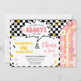 Invitation d'anniversaire pour frère et soeur GROO