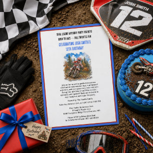Invitation d'anniversaire pour garçon de 12 ans po