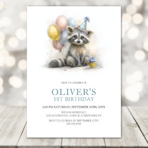 Invitation d'anniversaire pour le 1er anniversaire