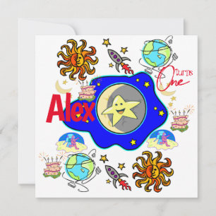 Invitation d'anniversaire pour le premier bébé spa
