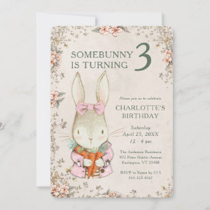 Invitation d'anniversaire pour les 3 ans de Somebu