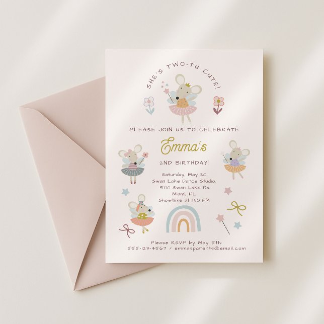 Invitation d'anniversaire pour les filles (Créateur téléchargé)