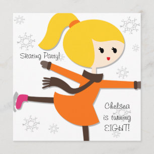 Invitation d'anniversaire pour les filles blond Ha