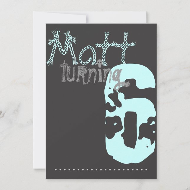 Invitation d'anniversaire pour les garçons et les  (Devant)